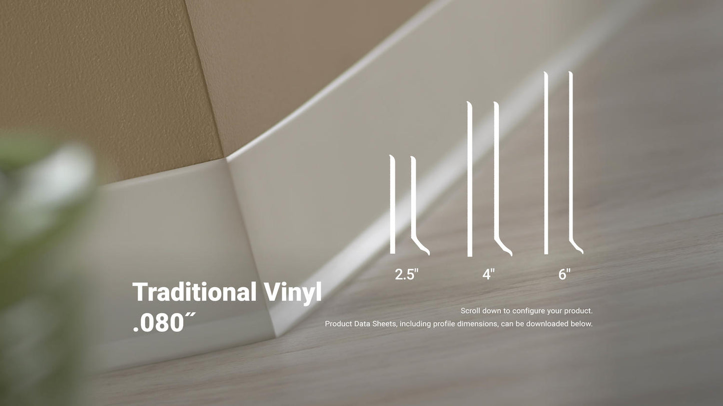 Tarkett - Traditional Vinyl #TG3 Iron Mountain Wallbase 4" x 120' - 1/8"